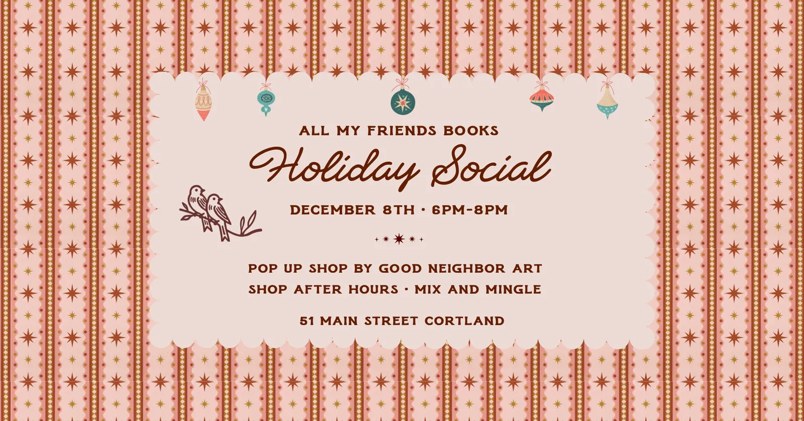 Holiday Social & Good Neighbor Art Pop Up (Cortland)